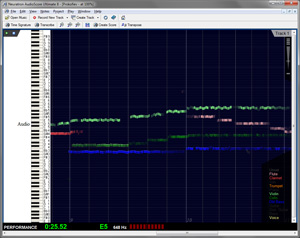 View, edit and play back the nuances of a performance