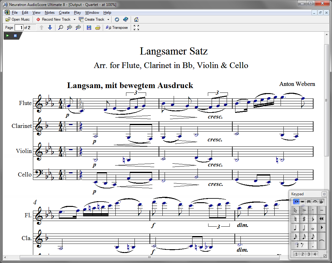 Sibelius Chord Chart